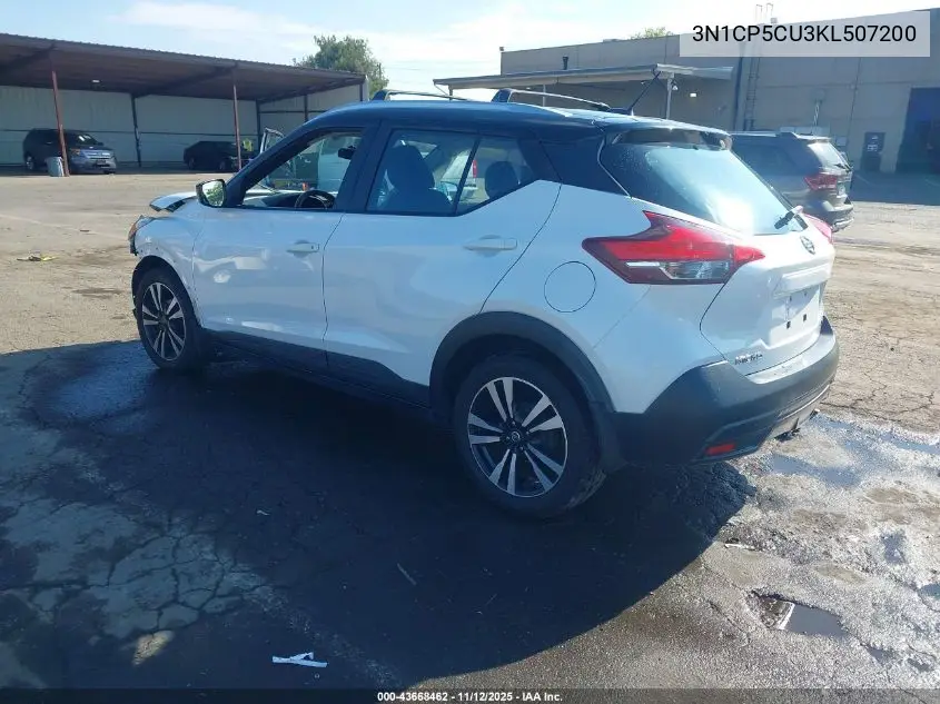 3N1CP5CU3KL507200 2019 Nissan Kicks Sv
