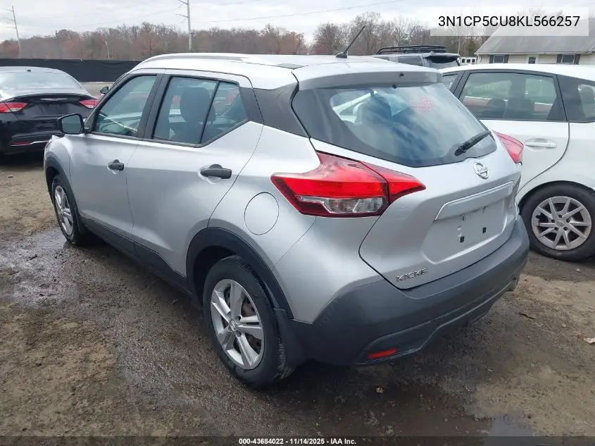 3N1CP5CU8KL566257 2019 Nissan Kicks S