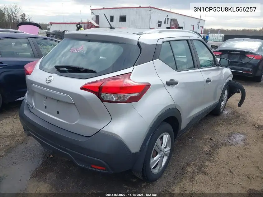 3N1CP5CU8KL566257 2019 Nissan Kicks S