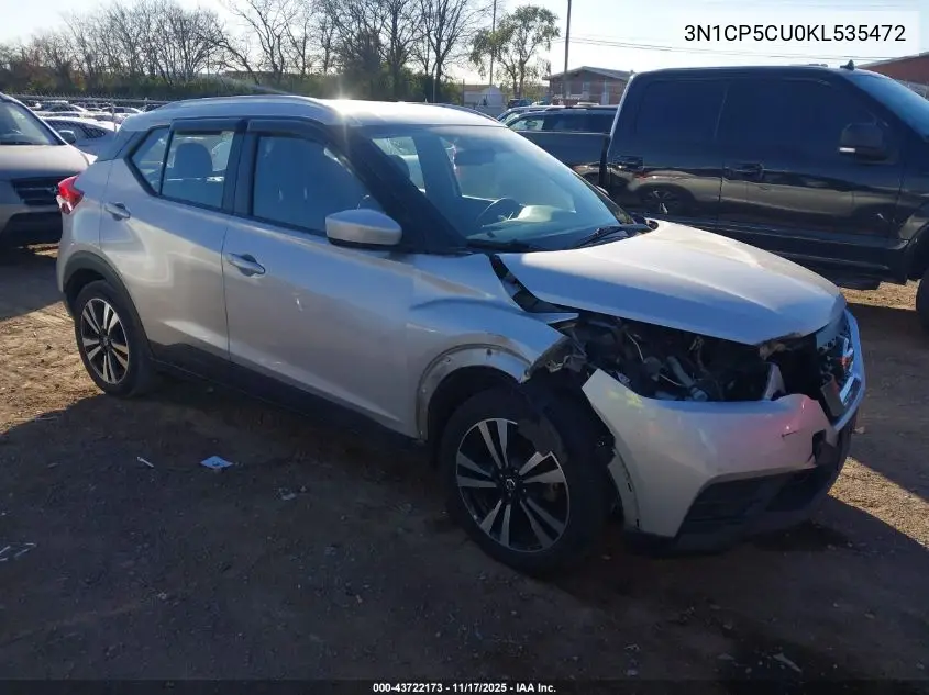 3N1CP5CU0KL535472 2019 Nissan Kicks Sv