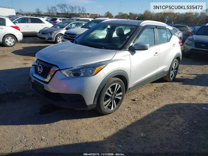 3N1CP5CU0KL535472 2019 Nissan Kicks Sv