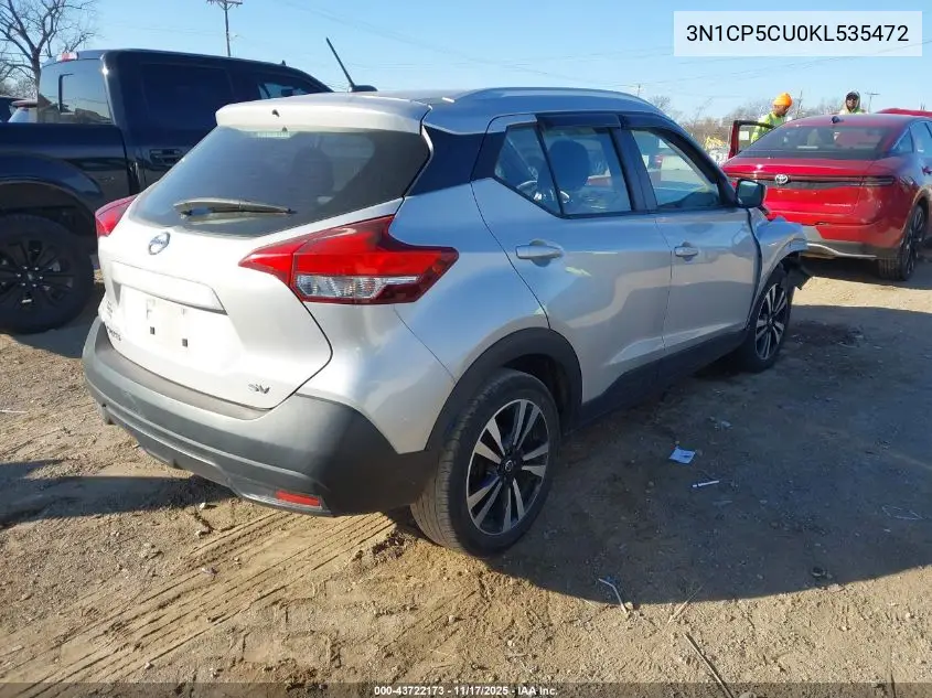 3N1CP5CU0KL535472 2019 Nissan Kicks Sv