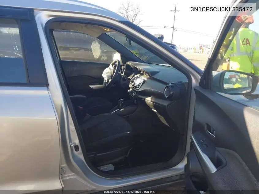 3N1CP5CU0KL535472 2019 Nissan Kicks Sv