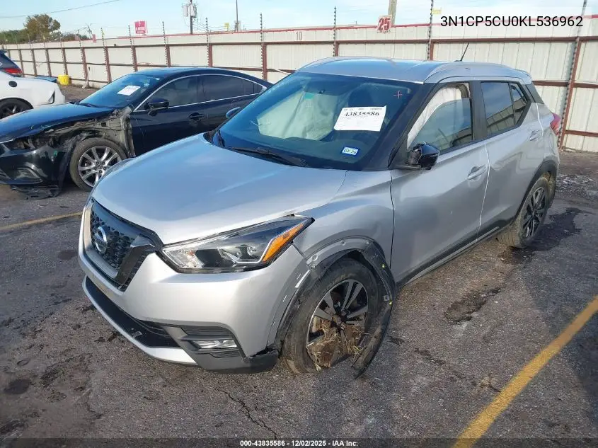 3N1CP5CU0KL536962 2019 Nissan Kicks Sr