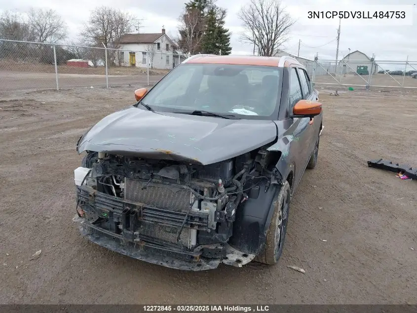 3N1CP5DV3LL484753 2020 Nissan Kicks Sr