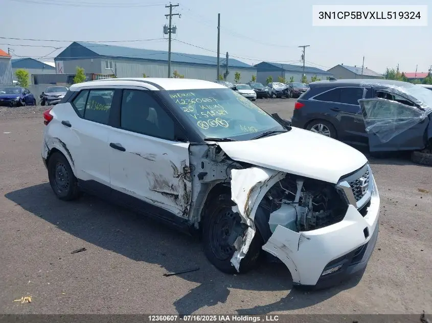3N1CP5BVXLL519324 2020 Nissan Kicks