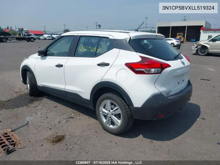 3N1CP5BVXLL519324 2020 Nissan Kicks