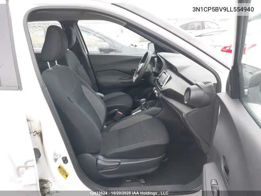 3N1CP5BV9LL554940 2020 Nissan Kicks S
