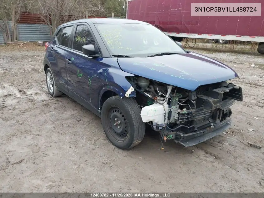 3N1CP5BV1LL488724 2020 Nissan Kicks S