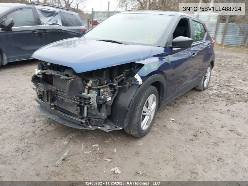 3N1CP5BV1LL488724 2020 Nissan Kicks S