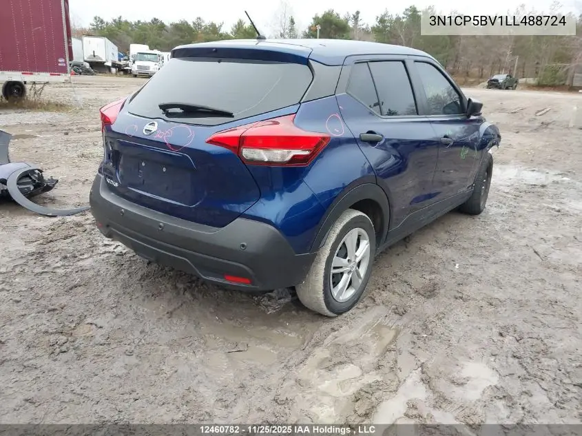 3N1CP5BV1LL488724 2020 Nissan Kicks S