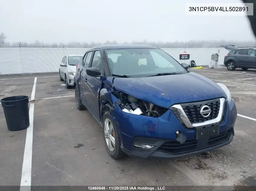 3N1CP5BV4LL502891 2020 Nissan Kicks S