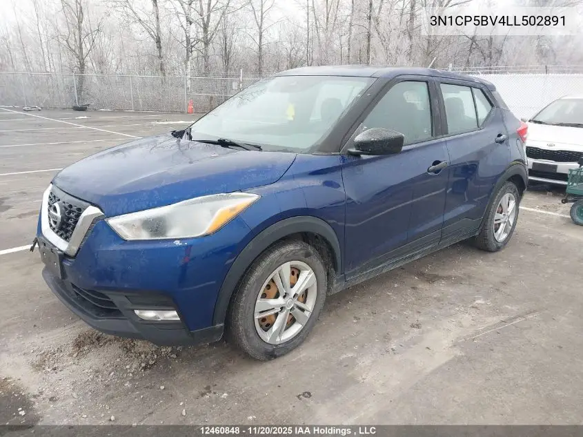 3N1CP5BV4LL502891 2020 Nissan Kicks S