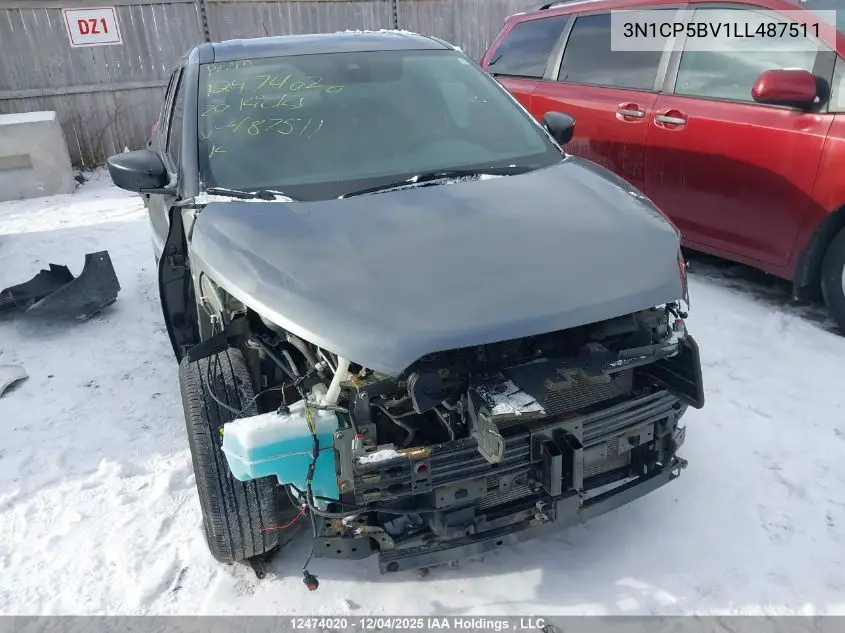 3N1CP5BV1LL487511 2020 Nissan Kicks S