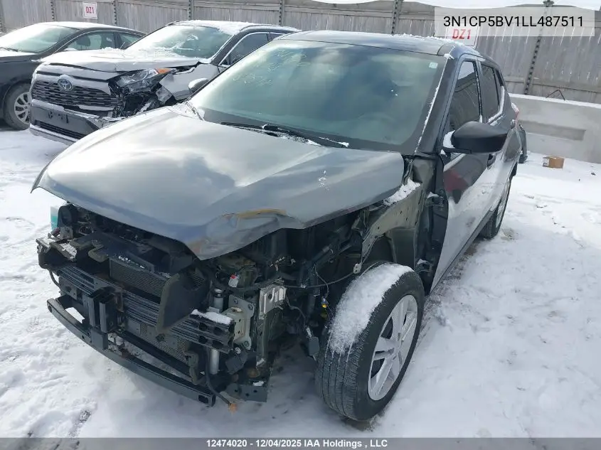 3N1CP5BV1LL487511 2020 Nissan Kicks S
