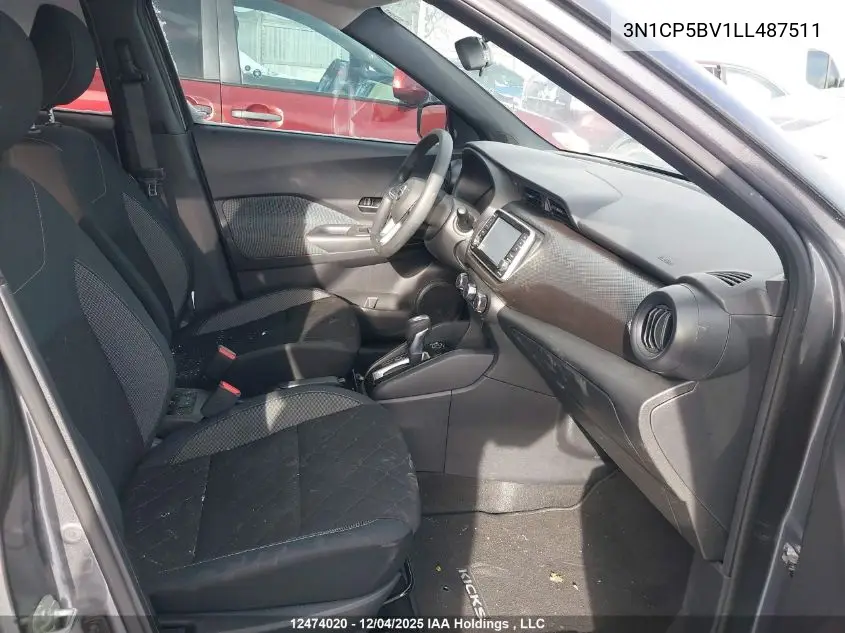 3N1CP5BV1LL487511 2020 Nissan Kicks S