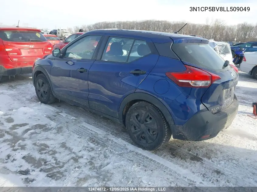 3N1CP5BV8LL509049 2020 Nissan Kicks