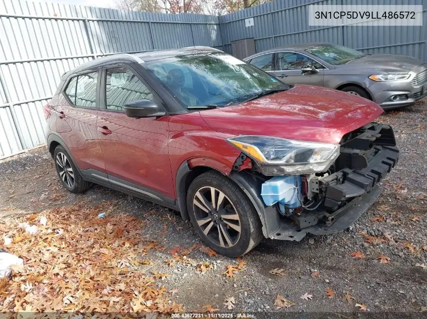 3N1CP5DV9LL486572 2020 Nissan Kicks Sr Xtronic Cvt