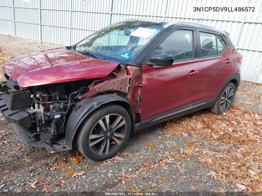 3N1CP5DV9LL486572 2020 Nissan Kicks Sr Xtronic Cvt