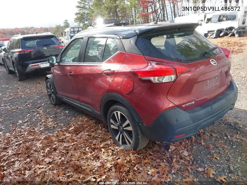 3N1CP5DV9LL486572 2020 Nissan Kicks Sr Xtronic Cvt