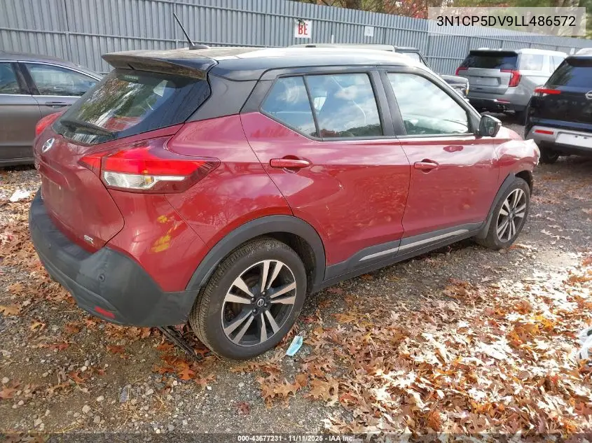 3N1CP5DV9LL486572 2020 Nissan Kicks Sr Xtronic Cvt