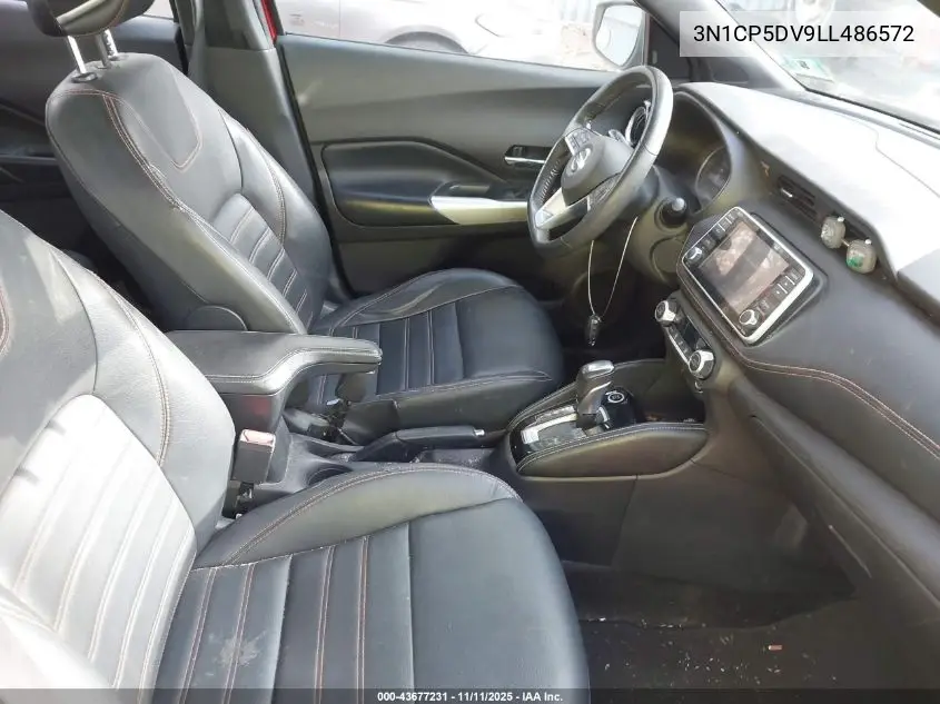 3N1CP5DV9LL486572 2020 Nissan Kicks Sr Xtronic Cvt