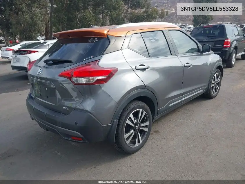 3N1CP5DV5LL553328 2020 Nissan Kicks Sr Xtronic Cvt