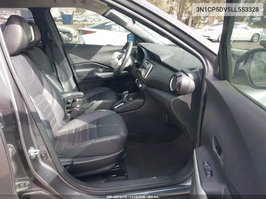 3N1CP5DV5LL553328 2020 Nissan Kicks Sr Xtronic Cvt