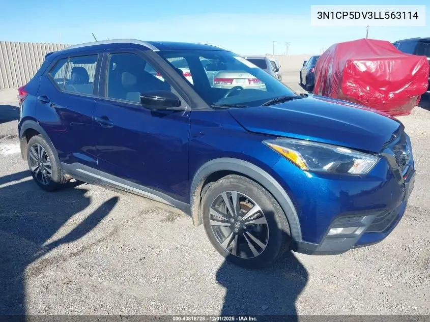 3N1CP5DV3LL563114 2020 Nissan Kicks Sr Xtronic Cvt
