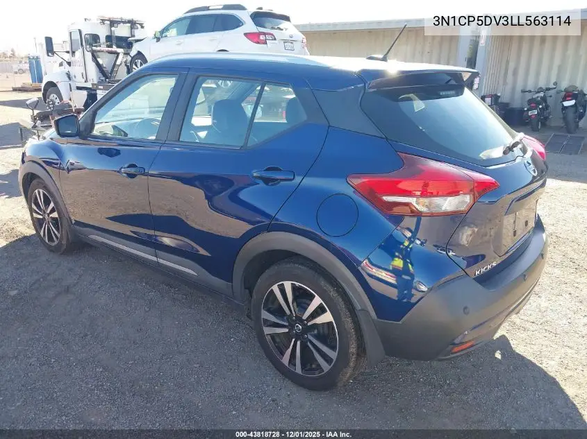 3N1CP5DV3LL563114 2020 Nissan Kicks Sr Xtronic Cvt