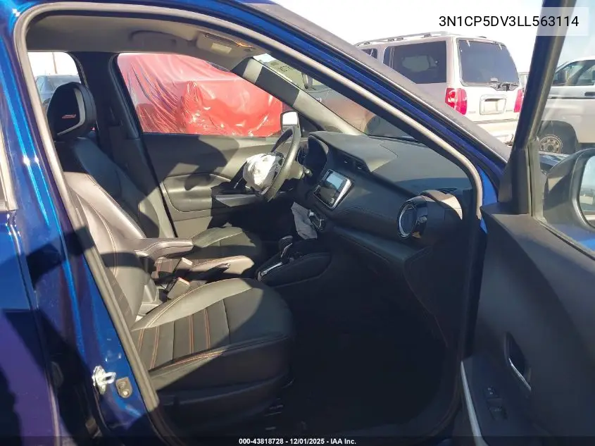 3N1CP5DV3LL563114 2020 Nissan Kicks Sr Xtronic Cvt