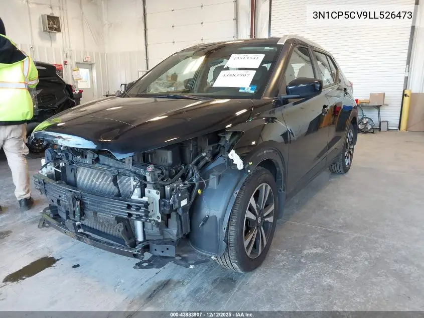 3N1CP5CV9LL526473 2020 Nissan Kicks Sv Xtronic Cvt