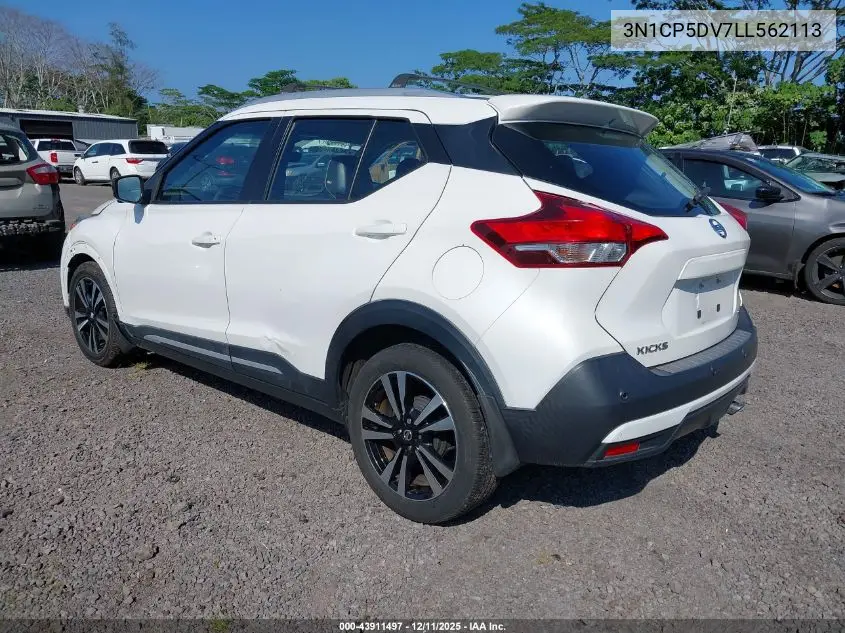 3N1CP5DV7LL562113 2020 Nissan Kicks Sr Xtronic Cvt