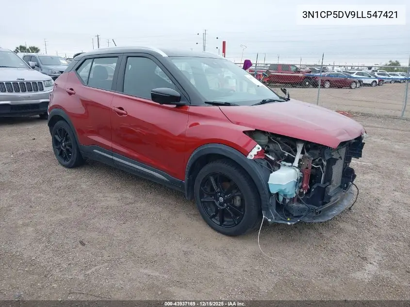 3N1CP5DV9LL547421 2020 Nissan Kicks Sr Xtronic Cvt