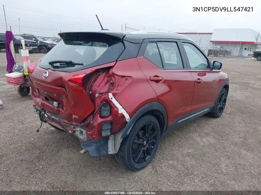 3N1CP5DV9LL547421 2020 Nissan Kicks Sr Xtronic Cvt