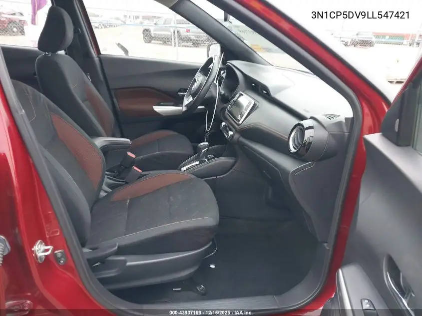 3N1CP5DV9LL547421 2020 Nissan Kicks Sr Xtronic Cvt