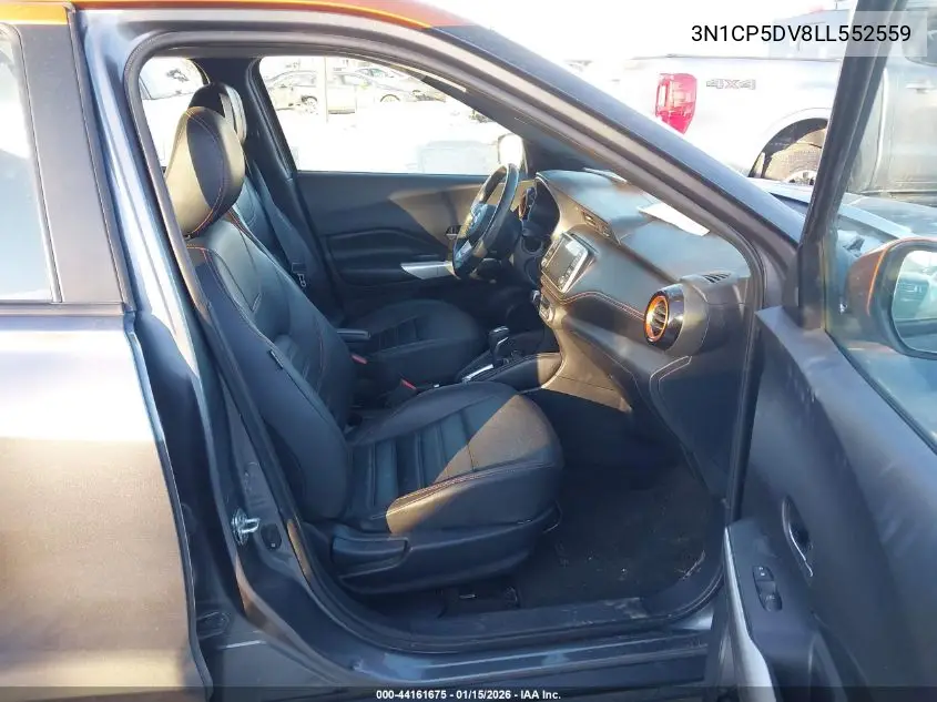 3N1CP5DV8LL552559 2020 Nissan Kicks Sr Xtronic Cvt