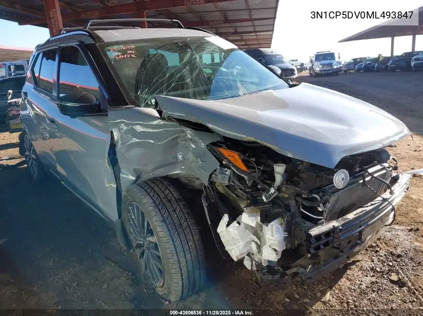 3N1CP5DV0ML493847 2021 Nissan Kicks Sr Xtronic Cvt