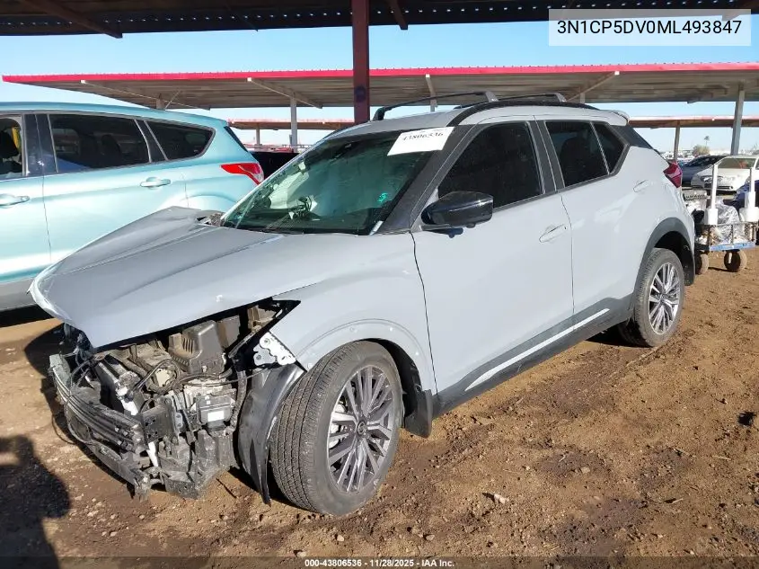 3N1CP5DV0ML493847 2021 Nissan Kicks Sr Xtronic Cvt