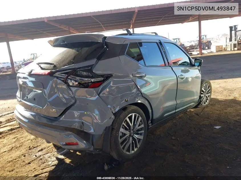 3N1CP5DV0ML493847 2021 Nissan Kicks Sr Xtronic Cvt