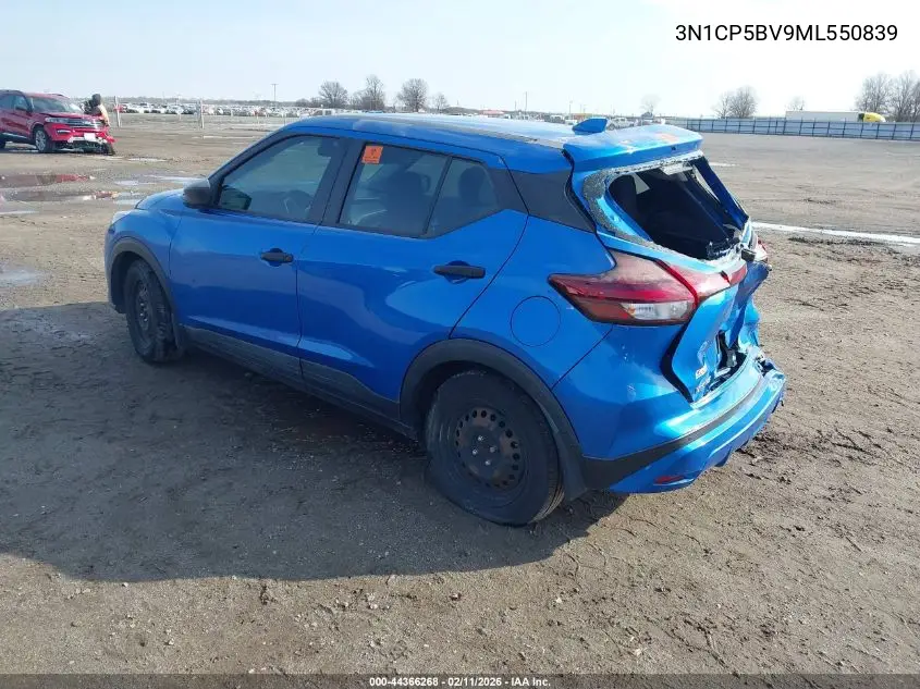 3N1CP5BV9ML550839 2021 Nissan Kicks S Xtronic Cvt