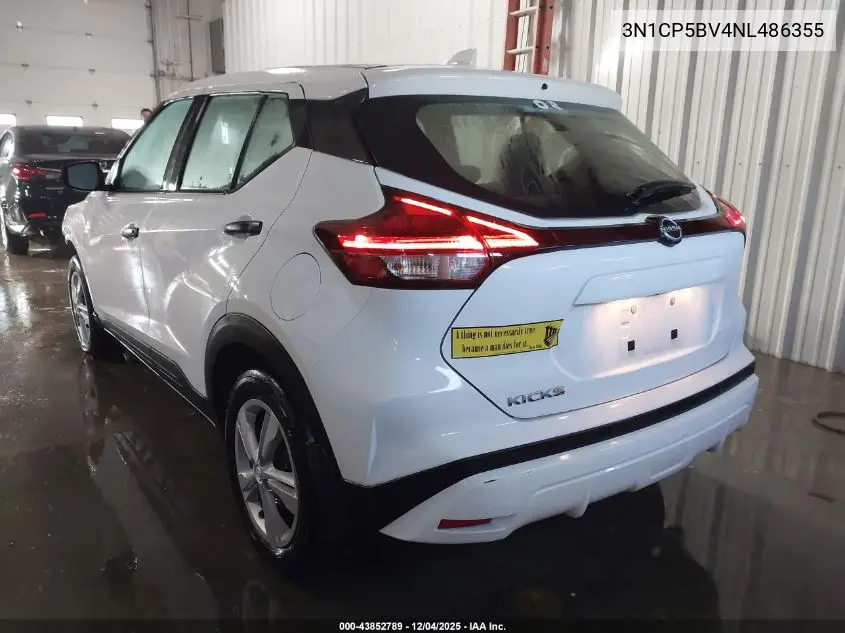 3N1CP5BV4NL486355 2022 Nissan Kicks S
