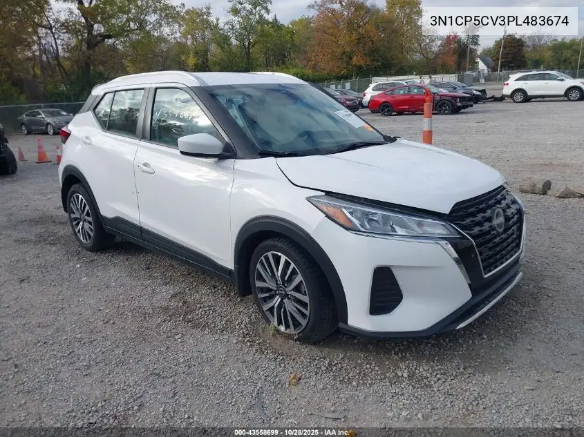 3N1CP5CV3PL483674 2023 Nissan Kicks Sv Xtronic Cvt