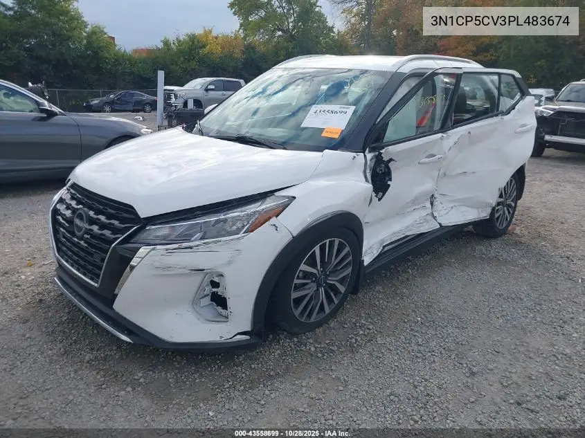 3N1CP5CV3PL483674 2023 Nissan Kicks Sv Xtronic Cvt