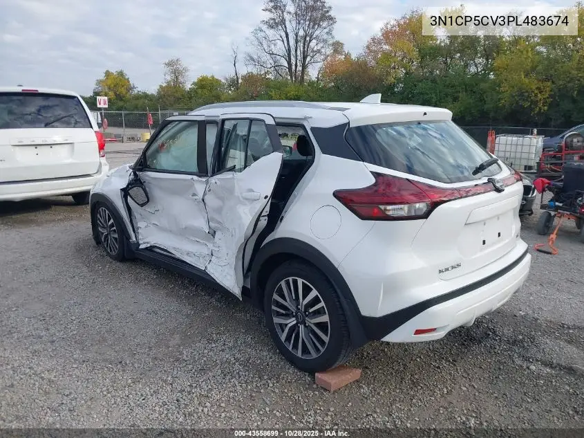 3N1CP5CV3PL483674 2023 Nissan Kicks Sv Xtronic Cvt