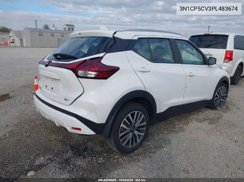 3N1CP5CV3PL483674 2023 Nissan Kicks Sv Xtronic Cvt