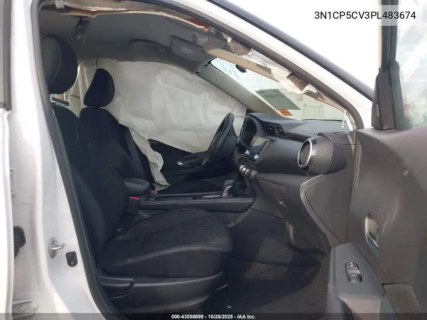 3N1CP5CV3PL483674 2023 Nissan Kicks Sv Xtronic Cvt