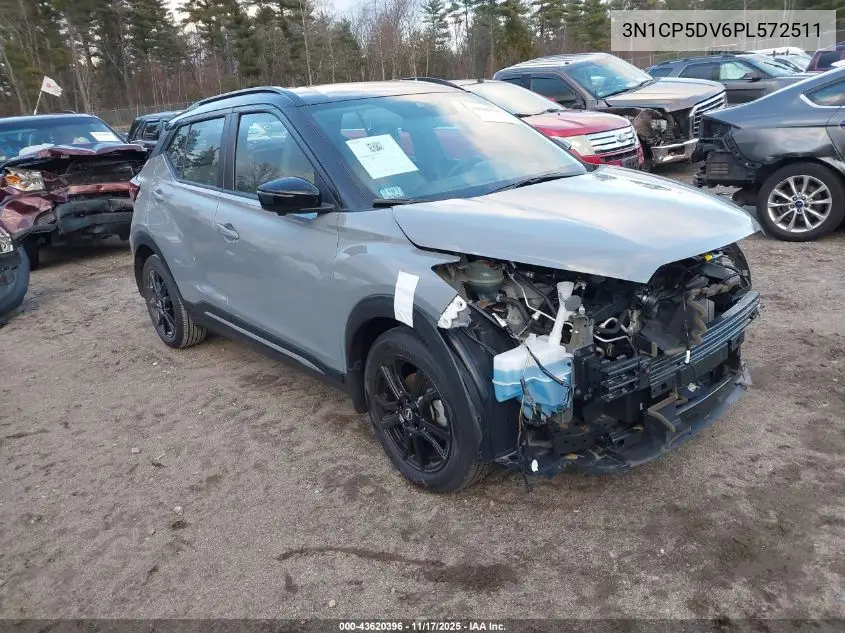 3N1CP5DV6PL572511 2023 Nissan Kicks Sr Xtronic Cvt