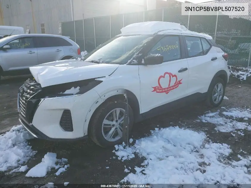 3N1CP5BV8PL507520 2023 Nissan Kicks S Xtronic Cvt