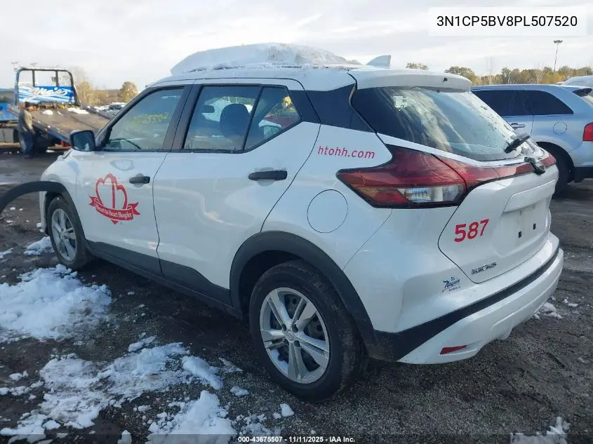 3N1CP5BV8PL507520 2023 Nissan Kicks S Xtronic Cvt